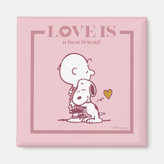 Charlie Brown & Snoopy - Liebe ist ein bester Freu Magnet (Vorne)