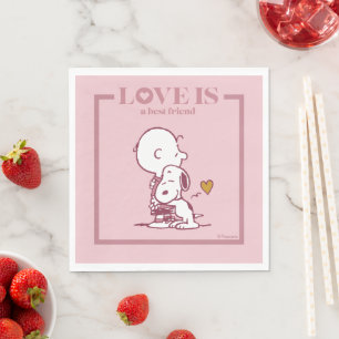 Charlie Brown & Snoopy - Liebe ist ein bester Freu Serviette