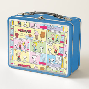 Charlie Brown, Snoopy & Sally Eiscreme Metall Brotdose