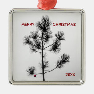 Charlie Brown Style Red Ornament Weihnachtsbaum