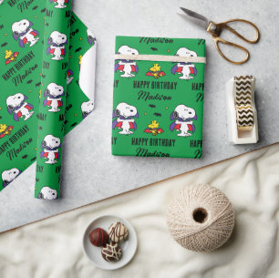 Charlie Brown und Gang Halloween Geburtstag Geschenkpapier