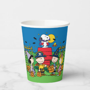 Charlie Brown und Gang Halloween-Party Pappbecher