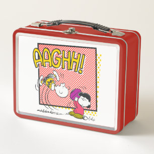 Charlie Brown und Lucy Football Comic Graphic Metall Brotdose