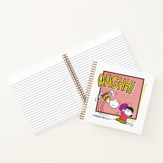Charlie Brown und Lucy Football Comic Graphic Notizbuch (Innenseite)
