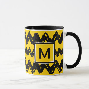 Charlie Brown Zig Zag Muster   Fügen Sie Ihre Mono Tasse