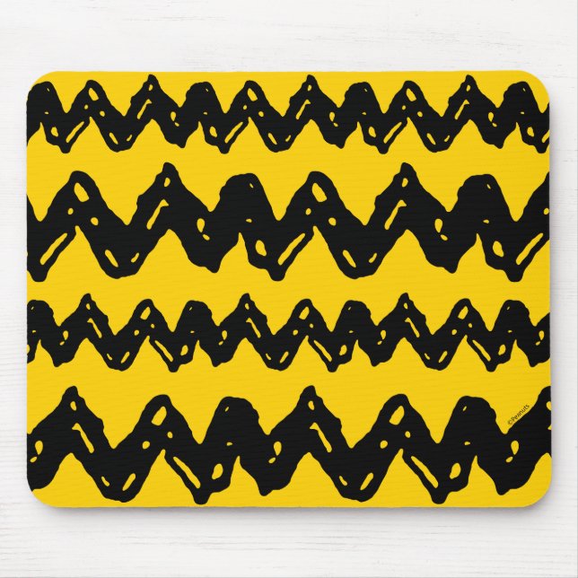 Charlie Brown Zig Zag Pattern Mousepad (Vorne)