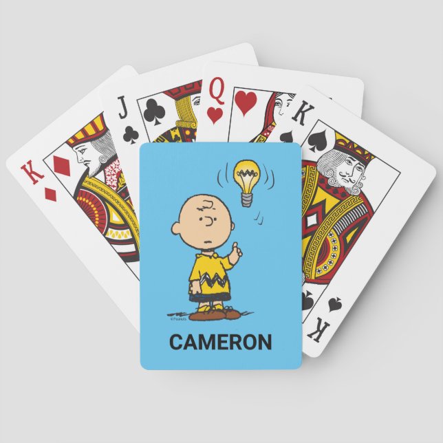 Charlie Browns Idee, Karten zu spielen Spielkarten (Rückseite)