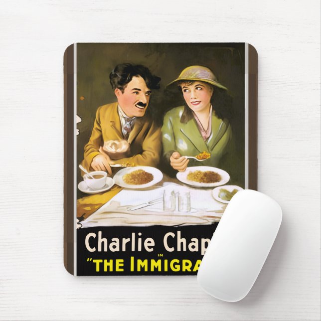 Charlie Chaplin/The Immigrant Mouse Pad Mousepad (Mit Mouse)