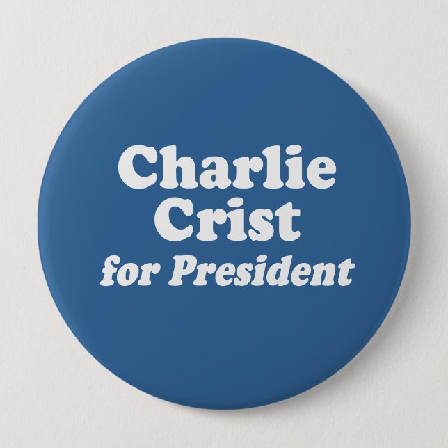 CHARLIE CRIST FÜR PRÄSIDENT BUTTON (Vorderseite)