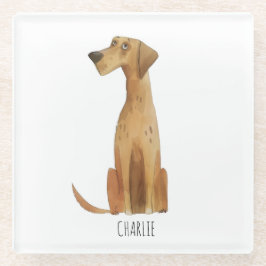 Charlie Dog Glasuntersetzer