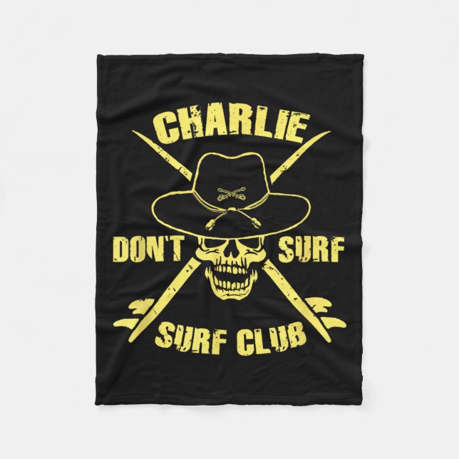 Charlie Don't Surf  Fleecedecke (Vorderseite)