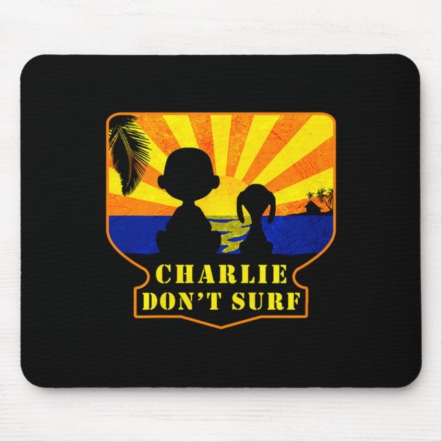 Charlie Don't Surf _ Funny Movie Premium  Mousepad (Vorne)