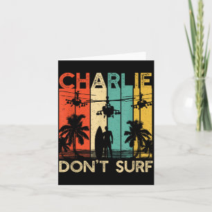 Charlie Don't Surf-Shirt Militär Vietnamkrieg Acal Karte