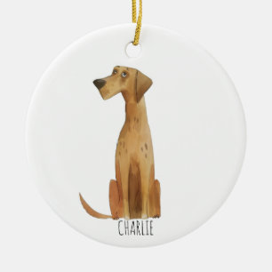 Charlie Hund Keramik Ornament