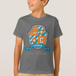 Charlie Jungs C Name & Bedeutung Wappen Schild T-Shirt