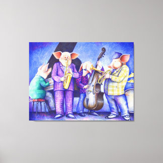 Charlie Porker und die All Sties Jazz Print Leinwanddruck