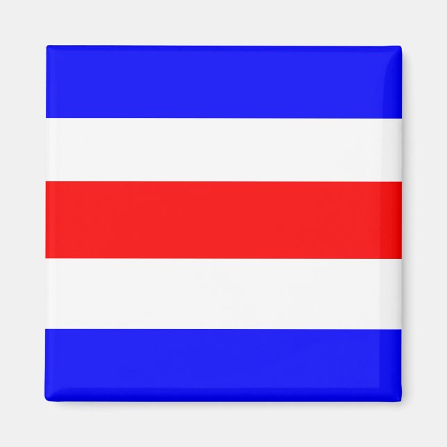 Charlie Red White Blue Magnet (Vorne)