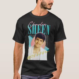 Charlie Sheen 80er Ästhetik T-Shirt