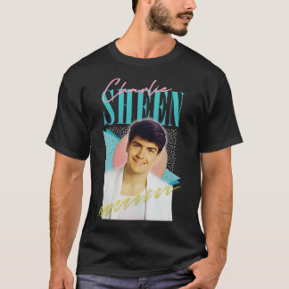 Charlie Sheen 80er Ästhetik T-Shirt