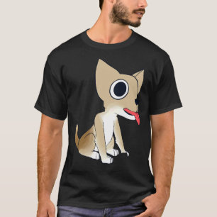 Charlie The Chihuahua Vollfarbe W Transparente BG T-Shirt