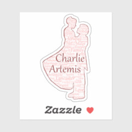 Charlie und Artemis Custom-Cut Vinyl Sticker