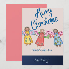 Charlie's Angles Weihnachtskarte Feiertagskarte