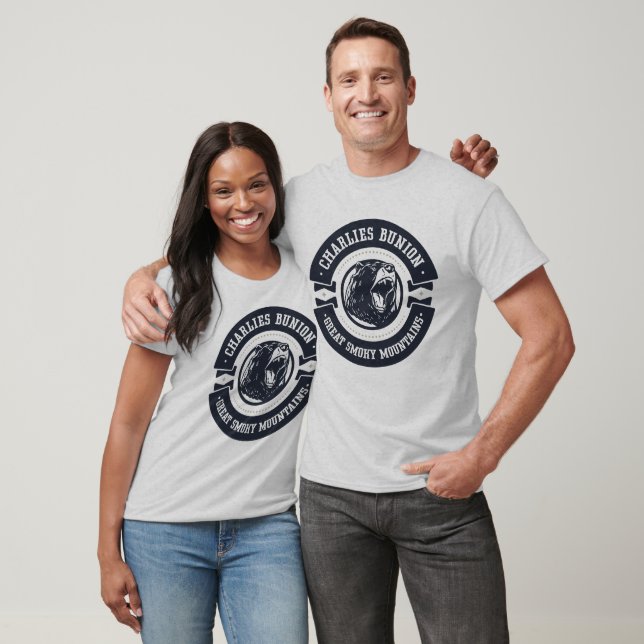 Charlies Bunion Wandern Große, rauchige Berge T-Shirt (Unisex)