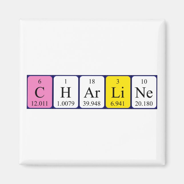 Charline Periodenmagnet Magnet (Vorne)