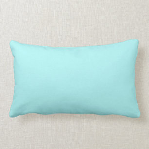 Charlotte blau - Aquablau in fester Farbe Lendenkissen