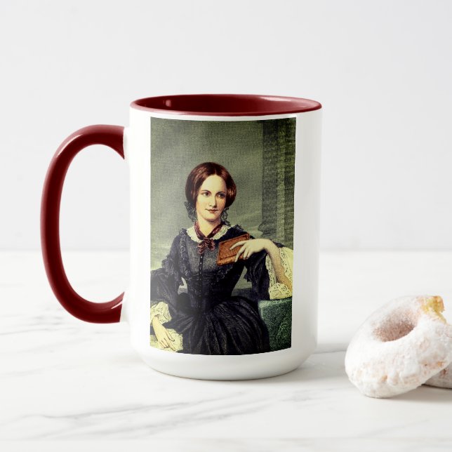 Charlotte Bronte | Café Mug (Avec donut)