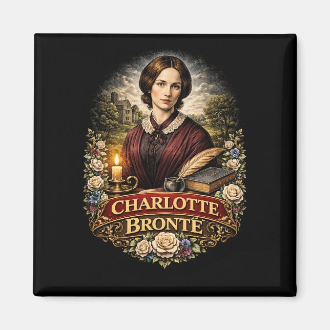Charlotte Brontë Magnet (Vorne)