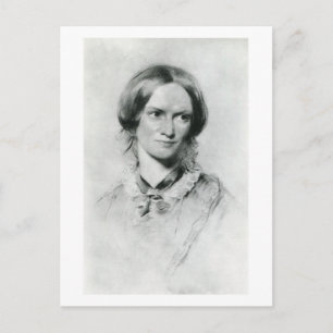 Charlotte Brontë-Porträt von George Richmond Postkarte