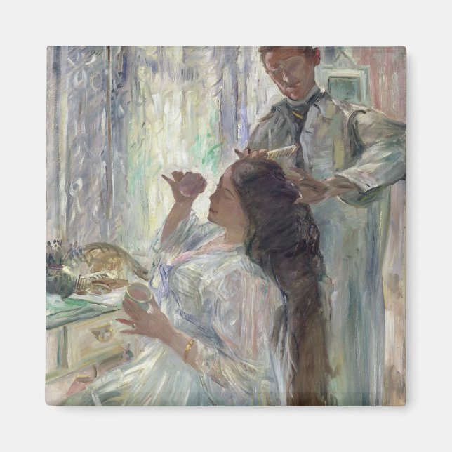 Charlotte Corinth an ihrem Dressing Table, 1911 Magnet (Vorne)