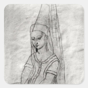 Charlotte de Savoie Quadratischer Aufkleber
