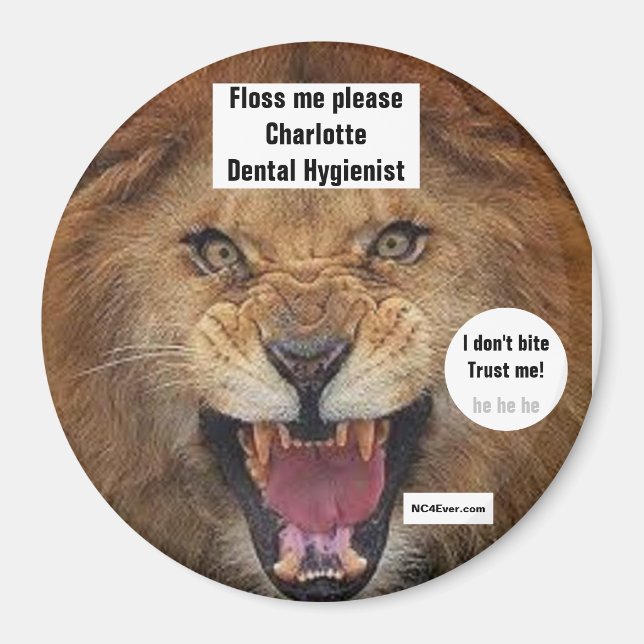 Charlotte Dental Hygienist Magnet (Vorne)