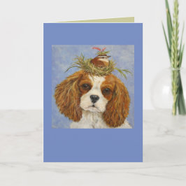 Charlotte der Cavalier mit Carolina-Wren-Karte Karte