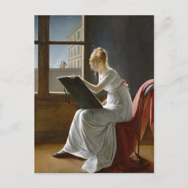 Charlotte du Val d'Ognes von Marie-Denise Villers Postkarte (Vorderseite)