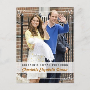 Charlotte Elizabeth Diana - Britische Königliche P Postkarte