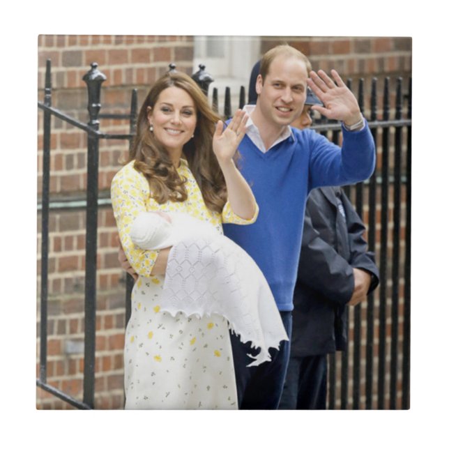 Charlotte Elizabeth Diana - britische Royals Fliese (Vorderseite)