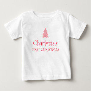 Charlotte First Christmas Baby 1. Weihnachtsnachts T-shirt