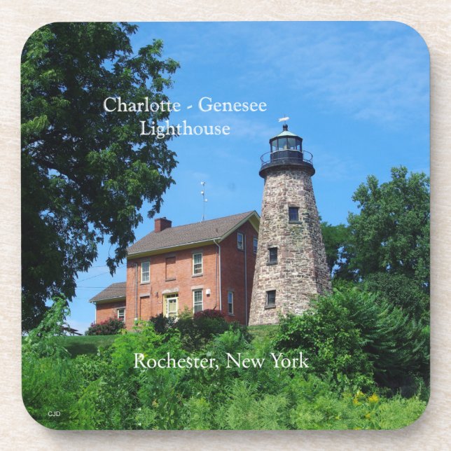 Charlotte - Genesee Lighthouse 6 Untersetzer aus K (Vorderseite)