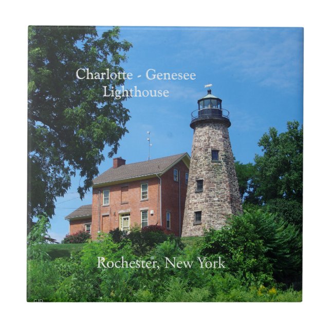 Charlotte Genesee Lighthouse Fliesen (Vorderseite)