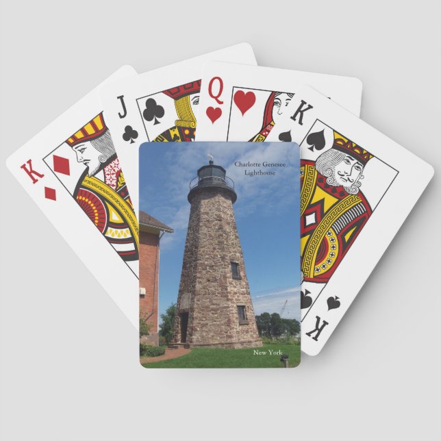Charlotte Genesee Lighthouse hoch Spielkarten (Rückseite)