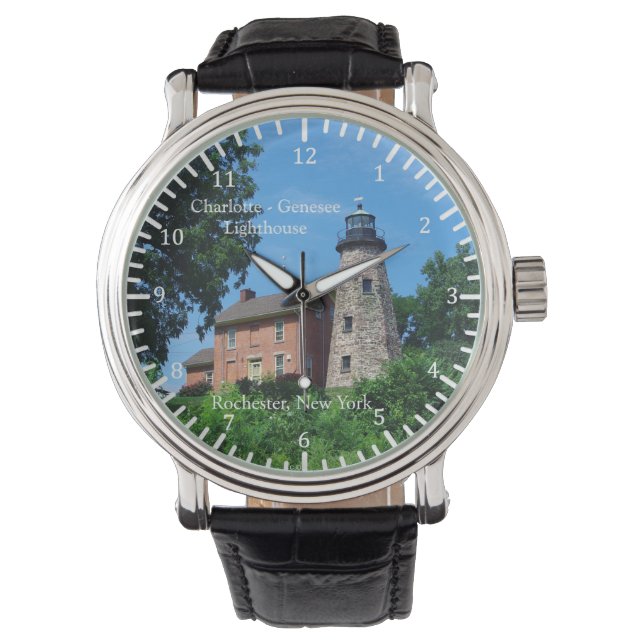 Charlotte Genesee Lighthouse watch Armbanduhr (Vorderseite)
