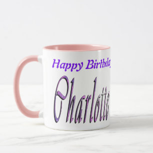Charlotte Girls Name Logo Tasse