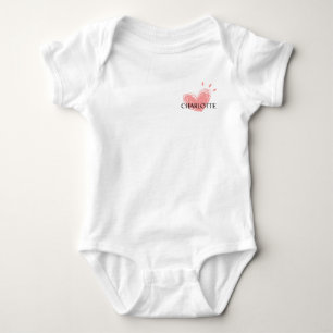 Charlotte Heart Baby Bodysuit Strampler