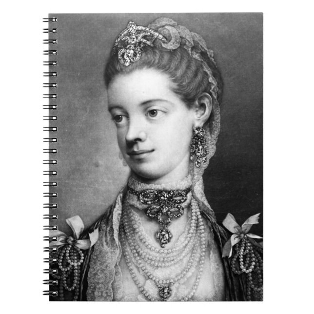 Charlotte, Königin von Großbritannien - Thomas Fry Notizblock (Vorderseite)