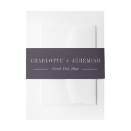 Charlotte | Kurierte Farben | Hochzeit Einladungsbanderole