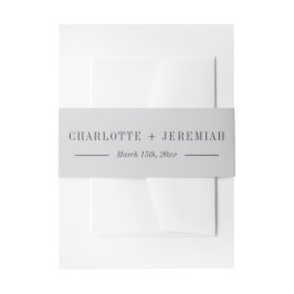 Charlotte | Kurierte Farben | Hochzeit Einladungsbanderole