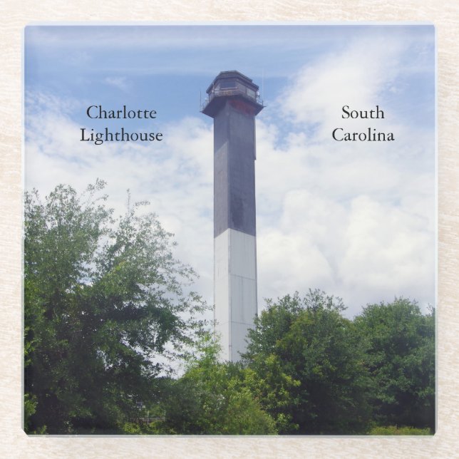 Charlotte Lighthouse Untersetzer (Vorderseite)